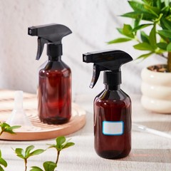 LOYIM 9 Pack 10oz/300ml Plastic Spray Bottle Bulk for Plant 10oz/300ml, Amber