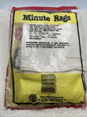 NOS Clean-Rite Rags Soft Lint Free Washable Material 2 Pack 15×15 Free Shipping
