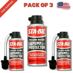 3 PACK-Pressure Washer Pump Protector Pistons Seal Saver Anti-Freeze STA-BIL 4oZ