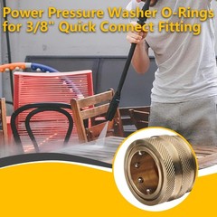 NBRINGO Power Pressure Washer O Rings – 30 Pack Viton 1/4″ and 3/8″, Brown