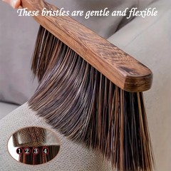 Hand Broom Brush Dust Cleaning: Brush, Dusting Couch Small, Brown