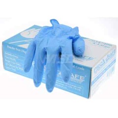 PRO-SAFE Blue Disposable Powder-Free Nitrile Gloves: 8 mil, 50 Pack, Size XLarge