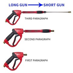 Hourleey Pressure Washer Gun, Red High Power Gun with Black