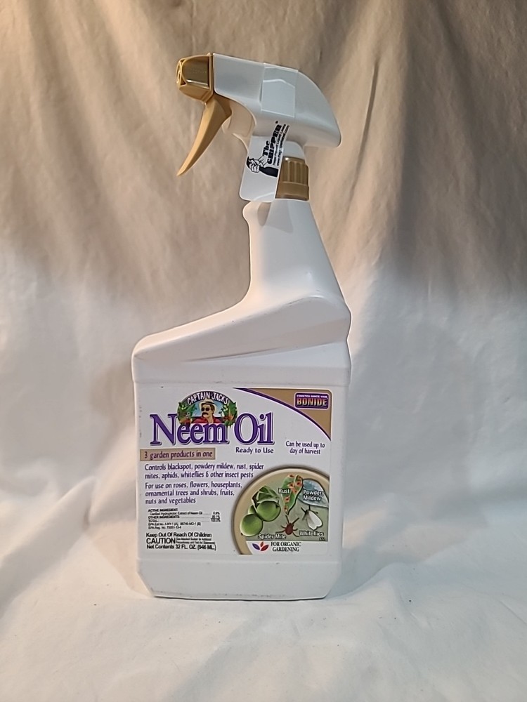 Bonide Products 3-In-1 Neem Oil Spray, Ready-to-Use, 32 Ounce
