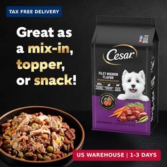 Cesar Simply Crafted Adult Wet Dog Food Toppers for Dry Food, Wet Food for Dogs,