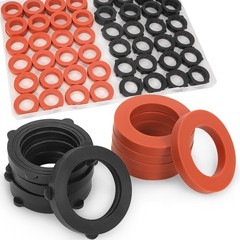 112 Pcs Black Garden Hose Washers Rubber 3/4 Inch Standard Hose Seal Set