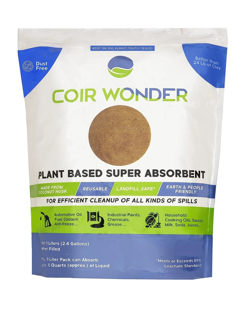 3-in-1 Oil Absorbent Paint Hardener & Sweeping Compound – 9L 3.2 Lb – Absorbs…
