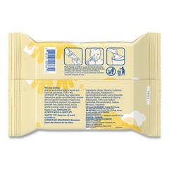 Johnson & Johnson Wipes, 1-Ply, Nonwoven Fiber, 7.3×7.5, Unscented, 25 Wipes/PK