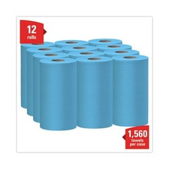 WypAll General Clean X60 Cloths, Small Roll, 9.8×13.4, 130/Roll, 12 Rolls/Carton