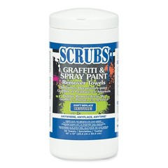 SCRUBS 90130CT 10 in. x 12 in. Graffiti and Paint Remover Towels (6/Carton) New