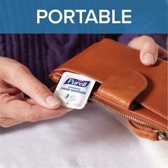 PURELL SINGLES Advanced Hand Sanitizer Gel, 0.04 Fl Oz (Pack of 500), Clear