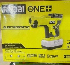 Ryobi PSP02K2 Cordless Handheld Electrostatic Sprayer Kit
