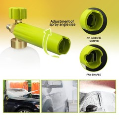 Foam Cannon Snow Lance Pressure Washer Quick Release Car Wash Jet Green Set