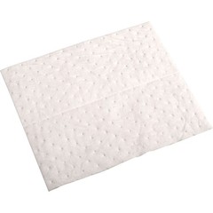 Hydrocarbon Based Oil Sorbent Pad Medium Weight15″ x 18″ White 100/Pack