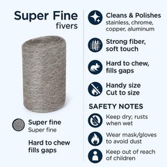 0000 Steel Wool for Mice Control 36 Pack Fine Grade Stainless Steel Wool Filling