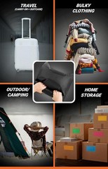 Vacuum Seal Bags for Clothing Travel – Lifetime Valve Warranty, Waterproof –