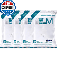 Plasticplace Trash Bags Compatible Simplehuman Code M Packs White Drawstring