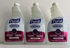 PURELL 3 PACK Foodservice Multi-Surface Sanitizer Unscented lot New Exp 05/2030