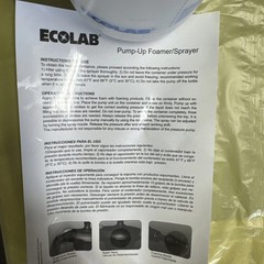 LOT OF 10 ECOLAB 92652602 Ecolab Pump-Up Foamer / Sprayer Capacity: 32 oz