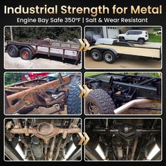 Rust Converter Paint & Metal Primer 35 oz HeatStable Matte Black for Trucks