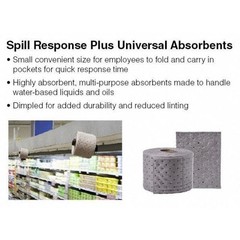Brady Srp100 Sorbent Pad, 5 Gal, 7 1/2 In X 10 In, Universal, Gray,