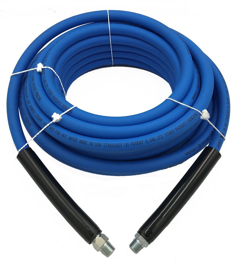 UBERFLEX 4,000 PSI 3/8″ x 50′ Blue Flexible and Light Weight Hose