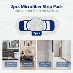 Eyliden Mop Pads (2 Pack) Wet Dry Dust Mop Pads for Hardwood Floors – Replace…