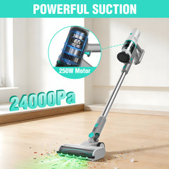 HAUSHOF Stick Vacuum for Pet Hair Hardwood Floor Carpets Cordless Vacuum Cleaner