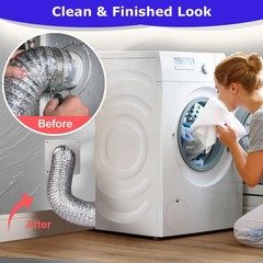 Senshare Dryer Vent Connector Kit, Wall Plate with Quick No hoses
