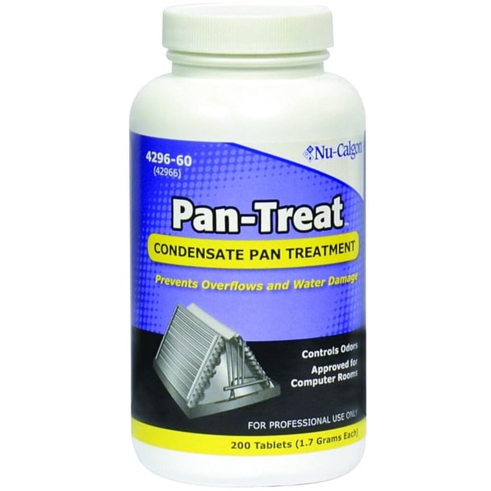Nu-Calgon 4296-60 Pan-Treat Scum 200 Tablets Single Unit, White