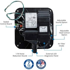 EXCEL XL-BW XLERATOR Automatic Hand Dryer Quick Dry 120V/240V, Fast Hand Dryer