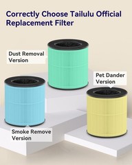 Air Purifiers for Bedroom Home Pets 1200 Ft², Tailulu H13 True HEPA Air Fil