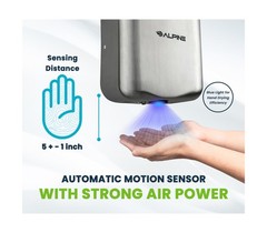 Alpine Industries 400-10-SSB Alpine Hemlock Automatic Hand Dryer – Heavy Duty…