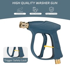 Sooprinse High Pressure Washer Gun 3000 PSI Max, Power Medium, Blackish Green