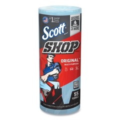 Scott 75147 9.4″ x 11″ 1-Ply Standard Shop Towels – Blue (12/Carton) New