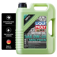 Liqui Moly Molygen New Generation SAE 0W-20 | 5 Liter | Fully 5 Liter, Green