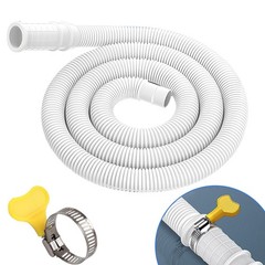 5.25 Ft Universal Dehumidifier Drain Hose Kit White Drainage Hose