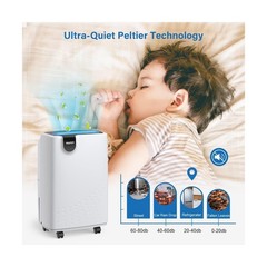 Yaufey 2500 Sq. Ft Dehumidifier for Home and Basements with Aut… FAST USA SHIP