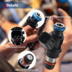 Necatuo 12580681 Fuel Injectors Set Of 8 Compatible Chevy 4.8L 5.3L Tahoe
