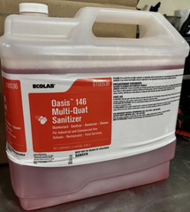 Ecolab 6100536 Oasis 146 Multi-Quat Sanitizer Disinfectant Sanitizer 2.5 Gallons