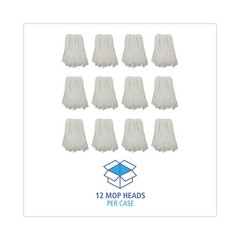 Boardwalk BW2024 #24 Nonwoven Rayon/Polyester Cut End Edge Mop – WT (12/CT) New