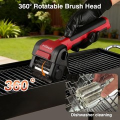 Electric Grill Brush, Cordless Rechargeable Grill Cleaner with LED Light – 950