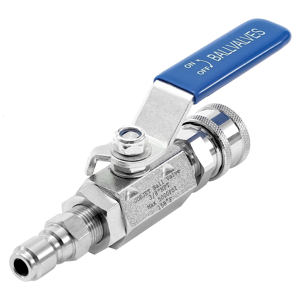 JOEJET High Pressure Washer Ball Valve Kit, 1.2 x 4.96 x 2.16 inches, Silver