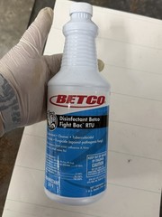 Betco Fight-Bac RTU Disinfectant Cleaner, 32oz Pack of 3