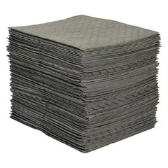Brady Mro300 Sorbent Pad, 20 Gal, 15 In X 19 In, Universal, Gray, Polypropylene