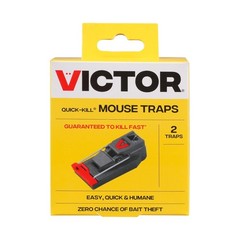 Victor M123SSR Quick-Kill Easy Set Mouse Trap, 6 Reusable 6 Traps, Gray