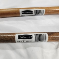 (Set of2) 60″ Rubbermaid Commercial M116 Snap-On Dust Mop Handle, 1 1/2″ dia