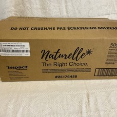 Impact 25176488 Naturelle Regular Tampons (500/Carton) New