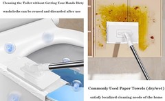 Snap Grip Mini Mop, 2026 Upgraded Disposable Dust Mop, Zero Touch Mini Mops,