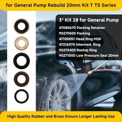 for General Pump Rebuild kit, Compatible with General Pump T/TS Series T1011 …